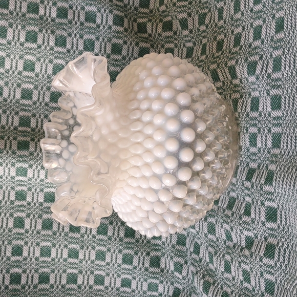 Vintage Small Hobnail Opalescent Glass Vase